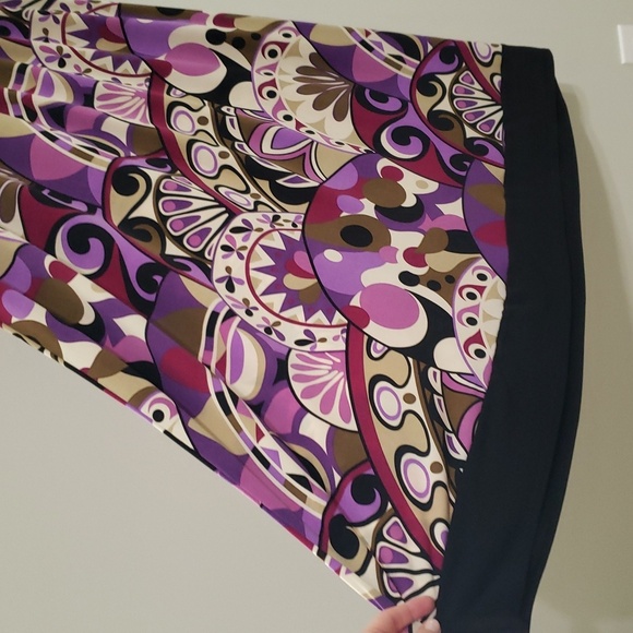 Vintage Y2k 90s Sleeveless Maxi Dress 6 Black Purple Earthy Jewel Tone Boho - Picture 4 of 16